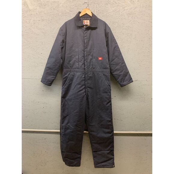Dickies Duck Insulated Coveralls Men's Size‎ XL-Reg Workwear Navy Blue - Picture 1 of 12